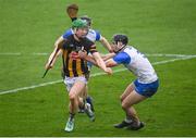 16 March 2024; Martin Keoghan of Kilkenny in action against Mark Fitzgerald of Waterford during the Allianz Hurling League Division 1 Group A match between Waterford and Kilkenny at Walsh Park in Waterford. Photo by Seb Daly/Sportsfile