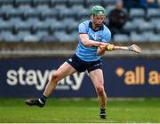 16 March 2024; Fergal Whitely of Dublin shoots to score his side's first goal during the Allianz Hurling League Division 1 Group B match between Dublin and Westmeath at Parnell Park in Dublin. Photo by Tom Beary/Sportsfile
