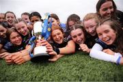 16 March 2024; Loreto College Cavan players celebrate with the cup after the 2024 Lidl All-Ireland Junior Post-Primary Schools Junior A Championship final between FCJ Secondary School, Bunclody, Wexford and Loreto College, Cavan, at the GAA National Games Development Centre, Abbotstown in Dublin. Photo by Michael P Ryan/Sportsfile