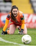16 March 2024; Bohemians goalkeeper Rachael Kelly reacts during the SSE Airtricity Women's Premier Division match between Bohemians and Athlone Town at Dalymount Park in Dublin. Photo by Jussi Eskola/Sportsfile