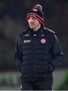 16 March 2024; Tyrone joint-manager Brian Dooher during the Allianz Football League Division 1 match between Tyrone and Monaghan at O'Neills Healy Park in Omagh, Tyrone.  Photo by Ramsey Cardy/Sportsfile