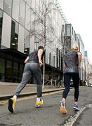 19 March 2024; Ambassadors Dean Rock and Catherina McKiernan in attendance at the announcement of A&L Goodbody’s title sponsorship of Athletics Ireland’s ALG5K Corporate Team Challenge, formerly GT5K, in Dublin City Centre on September 10th, 2024. Photo by Sam Barnes/Sportsfile