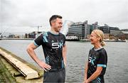 19 March 2024; Ambassadors Dean Rock and Catherina McKiernan in attendance at the announcement of A&L Goodbody’s title sponsorship of Athletics Ireland’s ALG5K Corporate Team Challenge, formerly GT5K, in Dublin City Centre on September 10th, 2024. Photo by Sam Barnes/Sportsfile