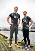 19 March 2024; Ambassadors Dean Rock and Catherina McKiernan in attendance at the announcement of A&L Goodbody’s title sponsorship of Athletics Ireland’s ALG5K Corporate Team Challenge, formerly GT5K, in Dublin City Centre on September 10th, 2024. Photo by Sam Barnes/Sportsfile