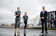 19 March 2024; In attendance at the announcement of A&L Goodbody’s title sponsorship of Athletics Ireland’s ALG5K Corporate Team Challenge, formerly GT5K, are, from left, Ambassadors Dean Rock and Catherina McKiernan with ALG Partner David Widger in Dublin City Centre on September 10th, 2024. Photo by Sam Barnes/Sportsfile