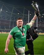 16 March 2024; Tadhg Furlong of Ireland after the Guinness Six Nations Rugby Championship match between Ireland and Scotland at the Aviva Stadium in Dublin. Photo by Harry Murphy/Sportsfile