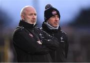 16 March 2024; Kildare manager Glenn Ryan with selector Anthony Rainbow during the Allianz Football League Division 2 match between Kildare and Donegal at Netwatch Cullen Park in Carlow. Photo by Matt Browne/Sportsfile
