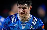 16 March 2024; Darren Hughes of Monaghan after his side's defeat in the Allianz Football League Division 1 match between Tyrone and Monaghan at O'Neills Healy Park in Omagh, Tyrone.  Photo by Ramsey Cardy/Sportsfile