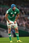 16 March 2024; Tadhg Beirne of Ireland during the Guinness Six Nations Rugby Championship match between Ireland and Scotland at the Aviva Stadium in Dublin. Photo by Harry Murphy/Sportsfile