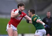 16 March 2024; Paul Walsh of Cork and Darragh Campion of Meath during the Allianz Football League Division 2 match between Meath and Cork at Páirc Tailteann in Navan, Meath. Photo by Ben McShane/Sportsfile
