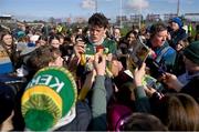 17 March 2024; David Clifford of Kerry with supporters after the Allianz Football League Division 1 match between Roscommon and Kerry at Dr Hyde Park in Roscommon. Photo by Ben McShane/Sportsfile