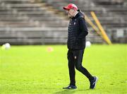 17 March 2024; Derry manager Mickey Harte the Allianz Football League Division 1 match between Mayo and Derry at Hastings Insurance MacHale Park in Castlebar, Mayo. Photo by Piaras Ó Mídheach/Sportsfile