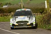 17 March 2024; William Creighton and Liam Regan in their Ford Fiesta Rally 2 during The Clonakilty Park Hotel West Cork Rally Round 2 of the Irish Tarmac Rally Championship in Clonakilty, Cork. Photo by Philip Fitzpatrick/Sportsfile