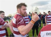 17 March 2024; Sean O'Brien of Tullow RFC after the Bank of Ireland Provincial Towns Cup Second Round match between Tullow RFC and Athy RFC at Tullow RFC in Carlow. Photo by Matt Browne/Sportsfile