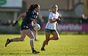 17 March 2024; Eilís Lynch of Kerry in action against Seona Lynch of Meath during the Lidl LGFA National League Division 1 Round 6 match between Meath and Kerry at Donaghmore Ashbourne GAA Club in Ashbourne, Meath. Photo by Brendan Moran/Sportsfile