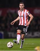 15 March 2024; Jordan McEneff of Derry City during the SSE Airtricity Men's Premier Division match between Bohemians and Derry City at Dalymount Park in Dublin. Photo by Stephen McCarthy/Sportsfile