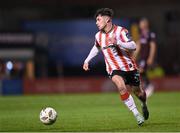 15 March 2024; Adam O'Reilly of Derry City during the SSE Airtricity Men's Premier Division match between Bohemians and Derry City at Dalymount Park in Dublin. Photo by Stephen McCarthy/Sportsfile