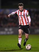 15 March 2024; Cameron McJannet of Derry City during the SSE Airtricity Men's Premier Division match between Bohemians and Derry City at Dalymount Park in Dublin. Photo by Stephen McCarthy/Sportsfile