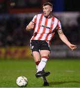 15 March 2024; Sam Todd of Derry City during the SSE Airtricity Men's Premier Division match between Bohemians and Derry City at Dalymount Park in Dublin. Photo by Stephen McCarthy/Sportsfile