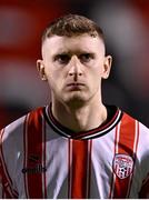 15 March 2024; Ronan Boyce of Derry City before the SSE Airtricity Men's Premier Division match between Bohemians and Derry City at Dalymount Park in Dublin. Photo by Stephen McCarthy/Sportsfile