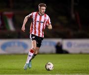 15 March 2024; Daniel Kelly of Derry City during the SSE Airtricity Men's Premier Division match between Bohemians and Derry City at Dalymount Park in Dublin. Photo by Stephen McCarthy/Sportsfile