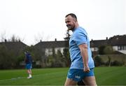 18 March 2024; Ed Byrne during a Leinster rugby squad training session at UCD in Dublin. Photo by Harry Murphy/Sportsfile