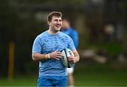 18 March 2024; John McKee during a Leinster rugby squad training session at UCD in Dublin. Photo by Harry Murphy/Sportsfile