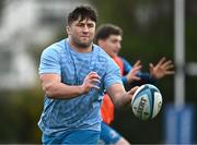 18 March 2024; Thomas Clarkson during a Leinster rugby squad training session at UCD in Dublin. Photo by Harry Murphy/Sportsfile