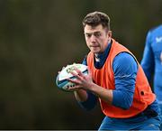 18 March 2024; Lee Barron during a Leinster rugby squad training session at UCD in Dublin. Photo by Harry Murphy/Sportsfile