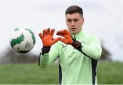 18 March 2024; Goalkeeper Brian Maher during a Republic of Ireland training session at the FAI National Training Centre in Abbotstown, Dublin. Photo by Stephen McCarthy/Sportsfile