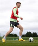 18 March 2024; Jake O'Brien during a Republic of Ireland training session at the FAI National Training Centre in Abbotstown, Dublin. Photo by Stephen McCarthy/Sportsfile