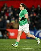 23 February 2023; Alex Usanov of Ireland during the U20 Six Nations Rugby Championship match between Ireland and Wales at Virgin Media Park in Cork. Photo by Brendan Moran/Sportsfile