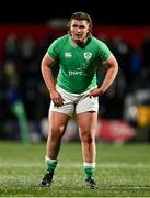 23 February 2023; Jacob Boyd of Ireland during the U20 Six Nations Rugby Championship match between Ireland and Wales at Virgin Media Park in Cork. Photo by Brendan Moran/Sportsfile