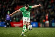 23 February 2023; Sean Naughton of Ireland during the U20 Six Nations Rugby Championship match between Ireland and Wales at Virgin Media Park in Cork. Photo by Brendan Moran/Sportsfile