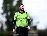 18 March 2024; Referee Aaron Clogher during the 2024 Lidl LGFA All-Ireland Post-Primary Schools Senior B Championship final match between St Attracta’s Community School of Tubbercurry, Sligo, and Ursuline Secondary School of Thurles, Tipperary, at St Aidan’s GAA club in Ballyforan, Roscommon. Photo by Piaras Ó Mídheach/Sportsfile