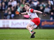 17 March 2024; Mayo goalkeeper Colm Reape during the Allianz Football League Division 1 match between Mayo and Derry at Hastings Insurance MacHale Park in Castlebar, Mayo. Photo by Piaras Ó Mídheach/Sportsfile