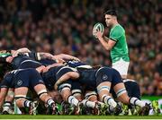 16 March 2024; Conor Murray of Ireland during the Guinness Six Nations Rugby Championship match between Ireland and Scotland at the Aviva Stadium in Dublin. Photo by Sam Barnes/Sportsfile