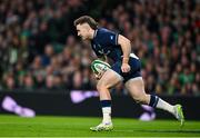16 March 2024; Kyle Rowe of Scotland during the Guinness Six Nations Rugby Championship match between Ireland and Scotland at the Aviva Stadium in Dublin. Photo by Sam Barnes/Sportsfile