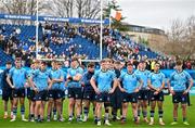 17 March 2024; St Michael's College players dejected after their side's defeat in the Bank of Ireland Leinster Schools Senior Cup final match between Blackrock College and St Michael's College at the RDS Arena in Dublin. Photo by Sam Barnes/Sportsfile