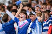 17 March 2024; Blackrock College supporters during the Bank of Ireland Leinster Schools Senior Cup final match between Blackrock College and St Michael's College at the RDS Arena in Dublin. Photo by Sam Barnes/Sportsfile