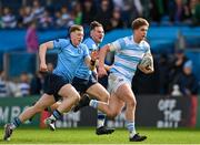 17 March 2024; Charlie Molony of Blackrock College makes a break during the Bank of Ireland Leinster Schools Senior Cup final match between Blackrock College and St Michael's College at the RDS Arena in Dublin. Photo by Sam Barnes/Sportsfile