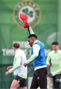 19 March 2024; Chiedozie Ogbene during a Republic of Ireland training session at the FAI National Training Centre in Abbotstown, Dublin. Photo by Stephen McCarthy/Sportsfile