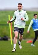 19 March 2024; Dara O'Shea during a Republic of Ireland training session at the FAI National Training Centre in Abbotstown, Dublin. Photo by Stephen McCarthy/Sportsfile