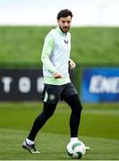 19 March 2024; Mikey Johnston during a Republic of Ireland training session at the FAI National Training Centre in Abbotstown, Dublin. Photo by Stephen McCarthy/Sportsfile