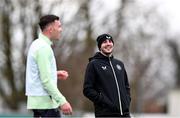 19 March 2024; Interim head coach John O'Shea during a Republic of Ireland training session at the FAI National Training Centre in Abbotstown, Dublin. Photo by Stephen McCarthy/Sportsfile