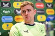 19 March 2024; Sammie Szmodics during a Republic of Ireland press conference at the FAI Headquarters in Abbotstown, Dublin. Photo by Stephen McCarthy/Sportsfile