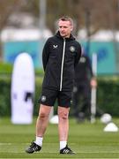 19 March 2024; Lead physiotherapist Danny Miller during a Republic of Ireland training session at the FAI National Training Centre in Abbotstown, Dublin. Photo by Stephen McCarthy/Sportsfile