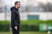19 March 2024; Team doctor Sean Carmody during a Republic of Ireland training session at the FAI National Training Centre in Abbotstown, Dublin. Photo by Stephen McCarthy/Sportsfile