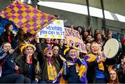 20 March 2024; Loreto Wexford supporters before the Bank of Ireland Girls Senior Schools Cup final match between Loreto Wexford and Loreto Mullingar at Energia Park in Dublin. Photo by Harry Murphy/Sportsfile
