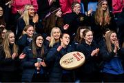 20 March 2024; Loreto Mullingar supporters after the Bank of Ireland Girls Senior Schools Cup final match between Loreto Wexford and Loreto Mullingar at Energia Park in Dublin. Photo by Harry Murphy/Sportsfile
